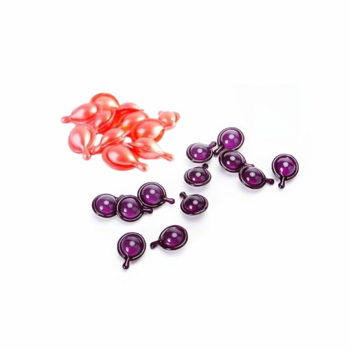 Hair Vitamin Serum Capsule Mix Pink Purple Color 30pcs