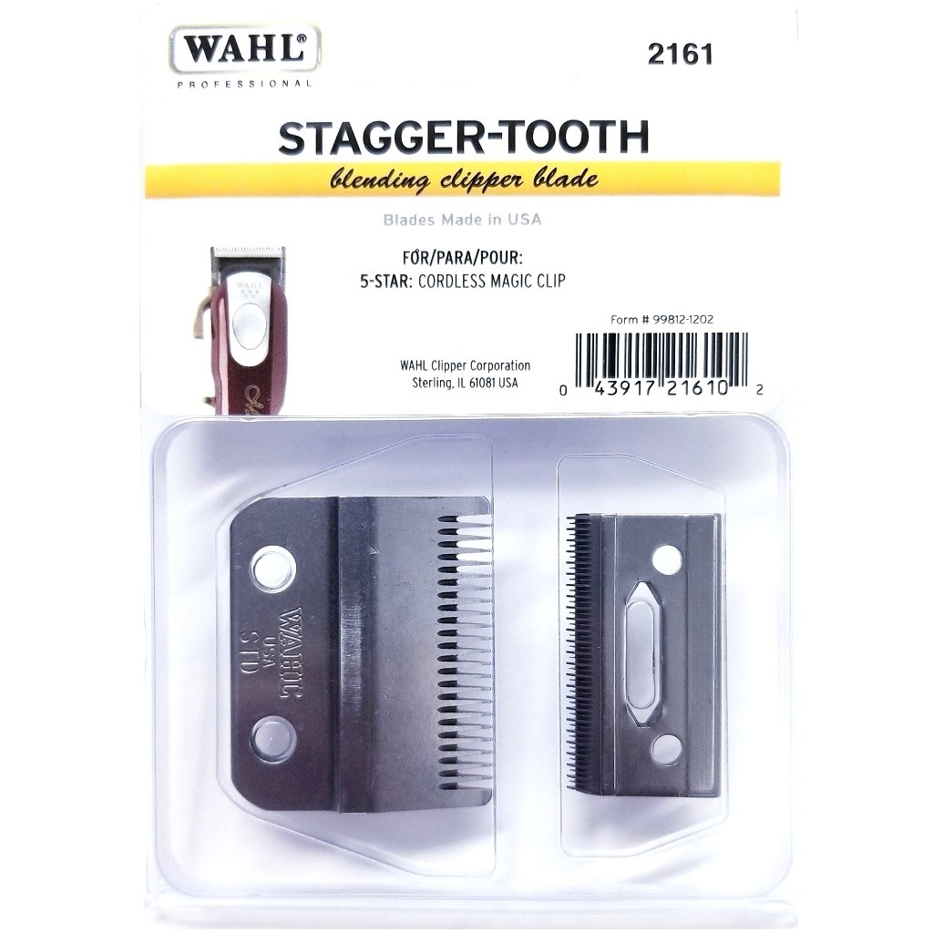 wahl stagger-tooth blade for cordless magic clip