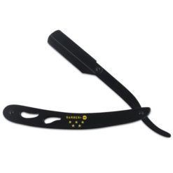 Barber & Co Straight Razor Black Rounded