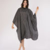 Stripe Cutting Cape with Button