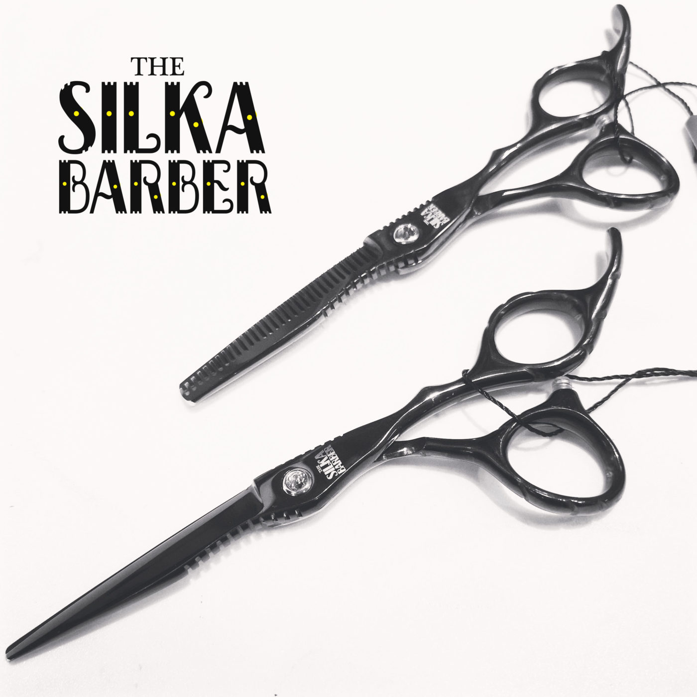 The Silka Barber Scissors Set Xk60 60 Black Headgame X