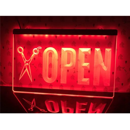 OPEN Scissor LED Signboard