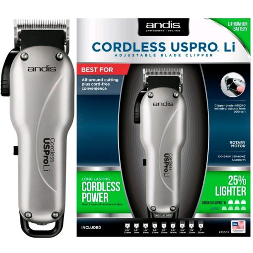 Andis Cordless USPRO Li Adjustable Blade Clipper #73005