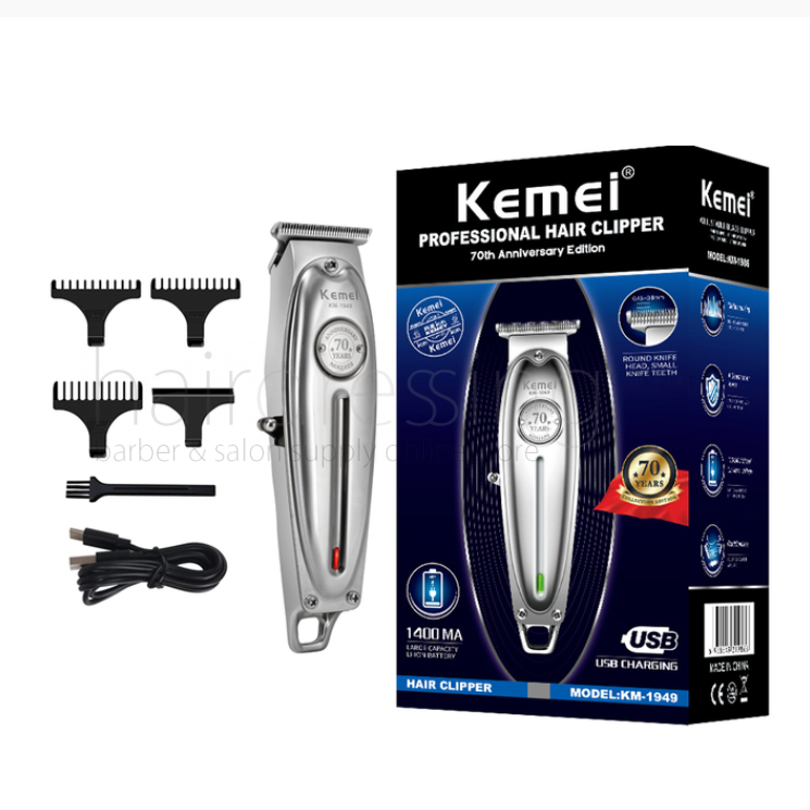 Kemei Pro All-Metal Rechargeable Hair Clipper KM-1996 - Headgame