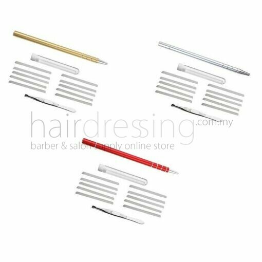 Barber Engraving Pen Red Gold Silver