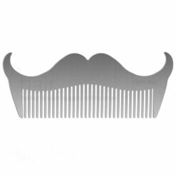 Stainless Steel Moustache Design Beard Comb