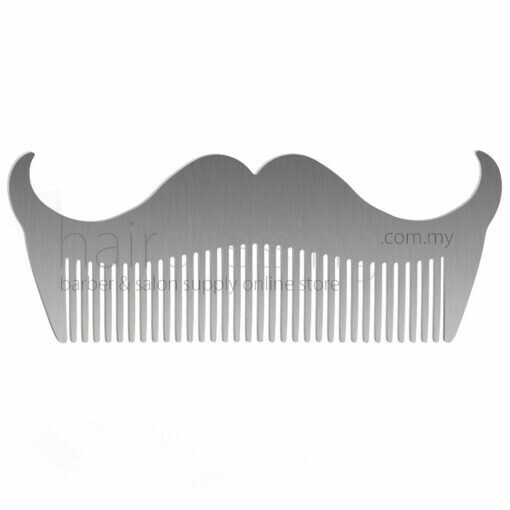 Stainless Steel Moustache Design Beard Comb