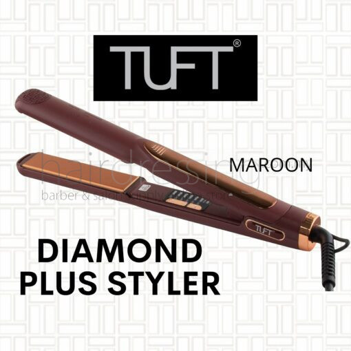 Tuft Pro Diamond Plus Hair Straightener 6608 (Maroon) - 1.25