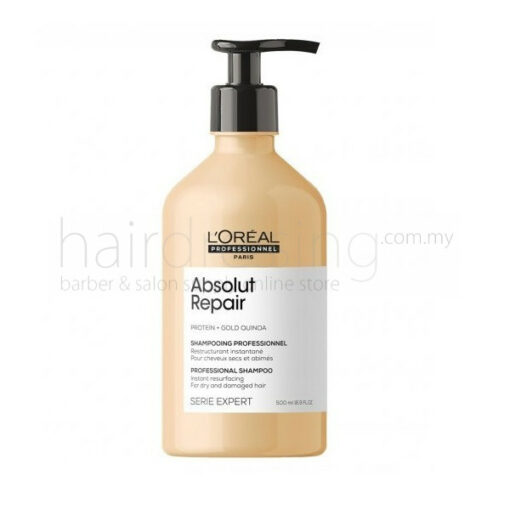 Loreal Professionnel Absolut Repair Protein + Gold Quinoa Shampoo (500ml)