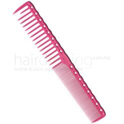 Y.S. Park Wide Fine Tooth Cutting Comb YS-332 (Pink)