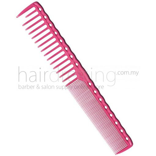 Y.S. Park Wide Fine Tooth Cutting Comb YS-332 (Pink)