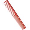 Y.S. Park Wide Fine Tooth Cutting Comb YS-332 (Red)