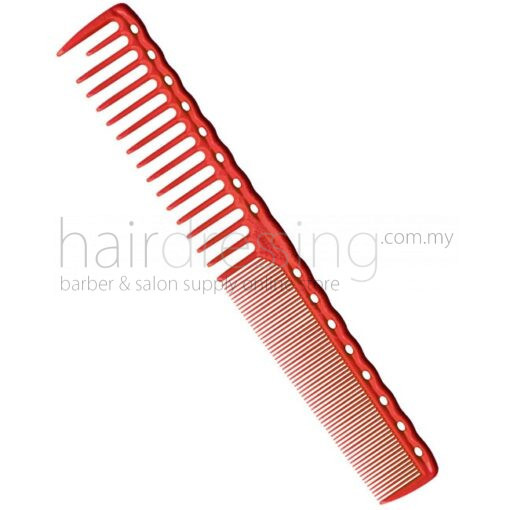 Y.S. Park Wide Fine Tooth Cutting Comb YS-332 (Red)