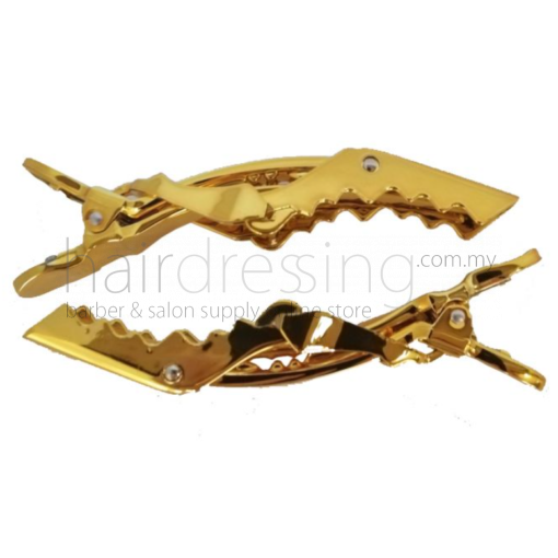 Gold Crocodile Clip (2pcs)