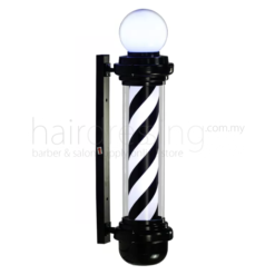 Barber Pole #HS100-005 (Fully Black) - 100CM