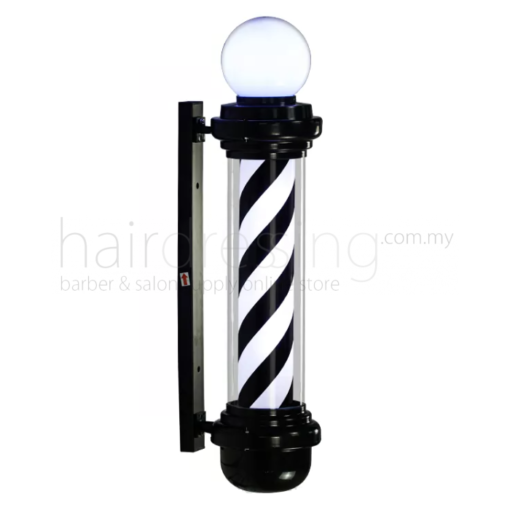 Barber Pole #HS100-005 (Fully Black) - 100CM