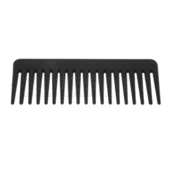 Plastic Wide Tooth Comb #729 Black