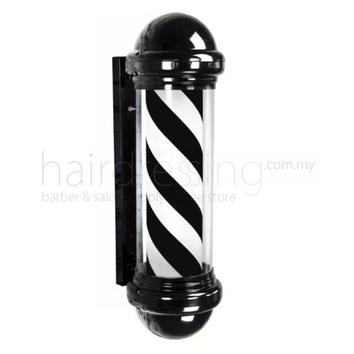 Barber Pole #HD100A-001 (Fully Black) - 100CM