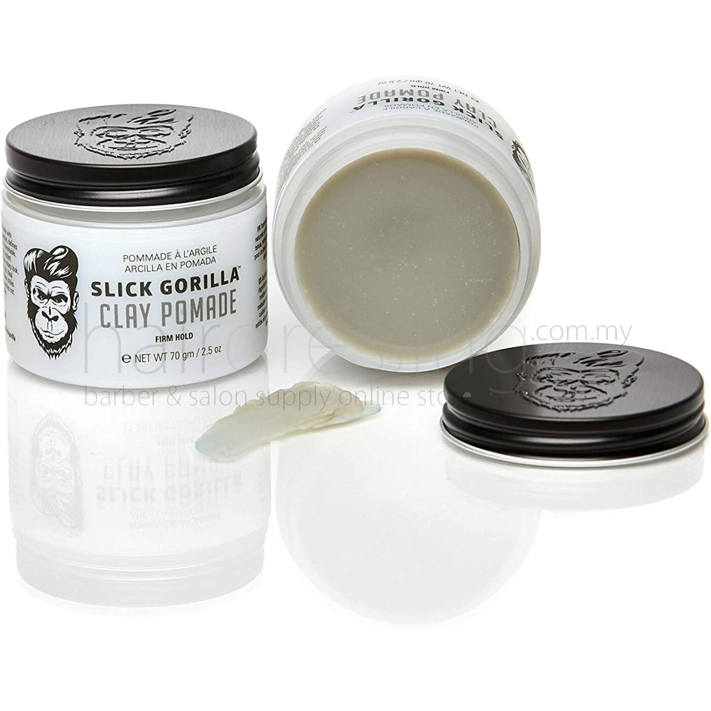 Slick Gorilla Hair Styling Clay Pomade (70g) Headgame