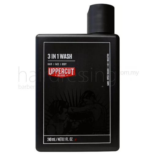 UpperCut Deluxe 3 in 1 Wash (240ml) Hair, Face, Body