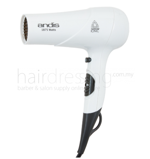 Andis Pro Tourmaline Ionic Hair Dryer (2000-2200W) White