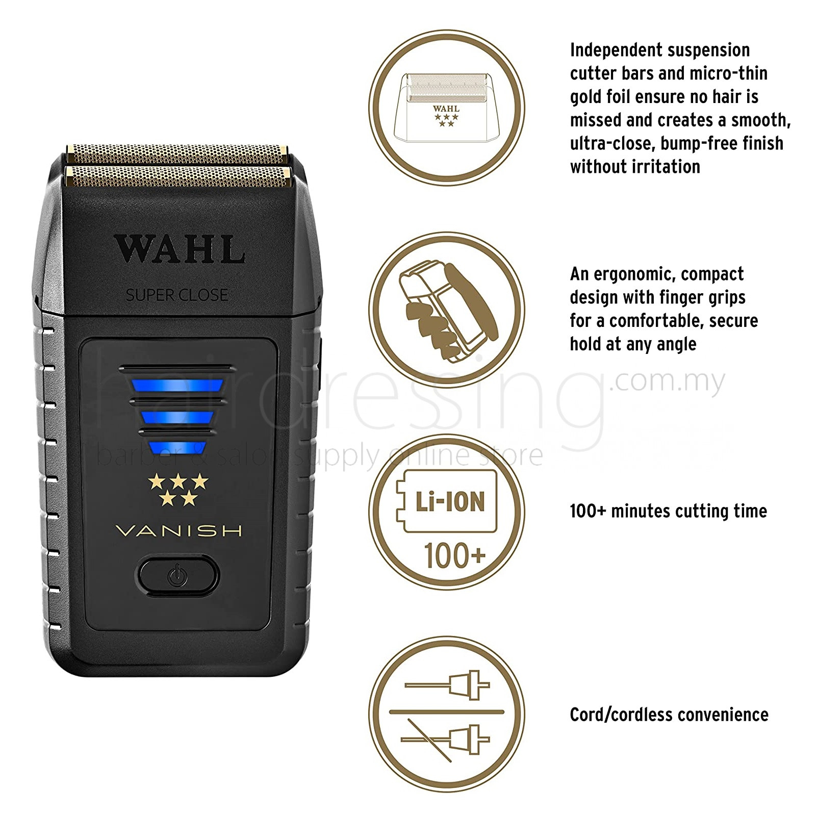 送料無料Wahl 5 Star Series Vanish シェーバー