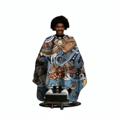 Barber Pro Graphic Pattern Cutting Cape for Barber