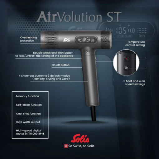SOLIS Solis AirVolution ST Hair Dryer ST 230