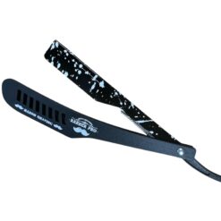 Barber Pro Stainless Razor SR033 - Black Snow